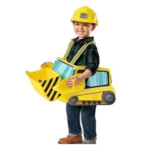Toddler Ride Along Bulldozer Kids Halloween Costume